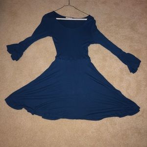 Blue winter dress
